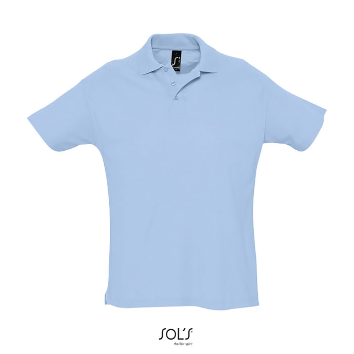 SUMMER II MEN POLO 170g sky blue item picture front