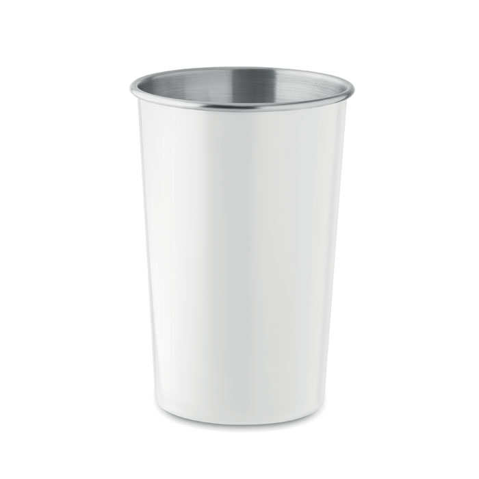 Recycled stainless steel cup Bianco item picture front