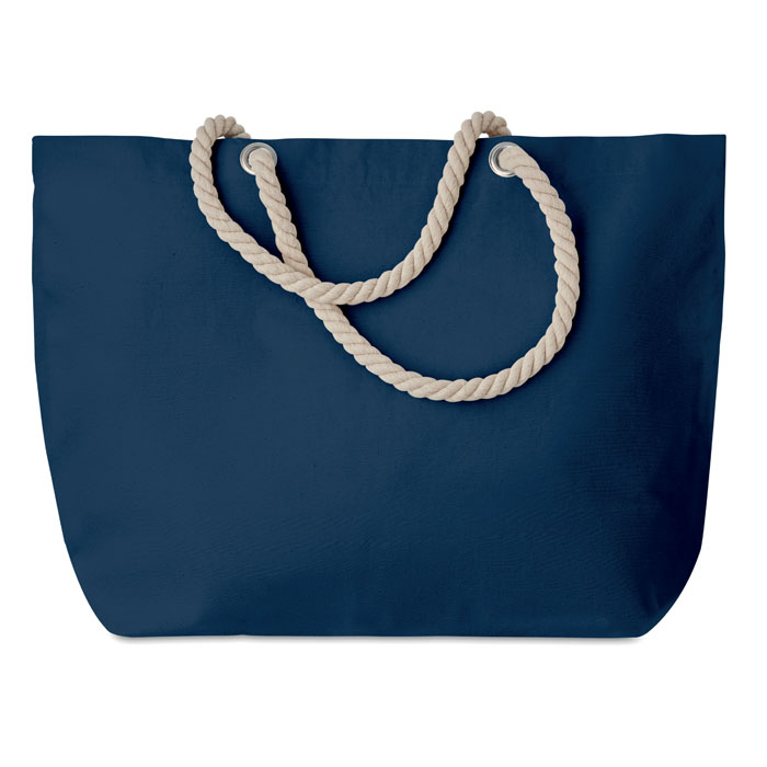 Beach bag with cord handle Blu item picture top