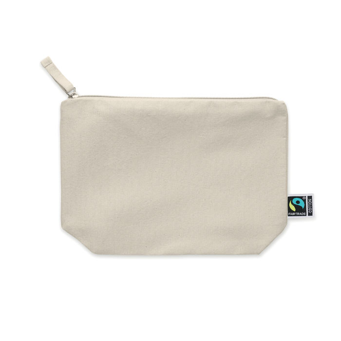 Cosmetic bag Fairtrade Beige item picture side