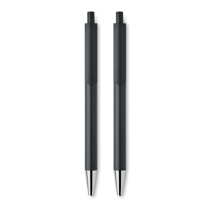 Recycled aluminium pen set Nero item picture 2