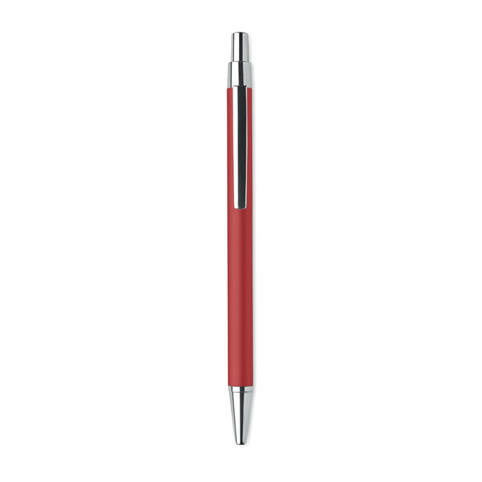 Recycled aluminium ball pen Rosso item picture open