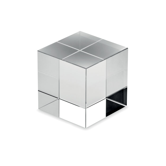 Glass cube award Trasparente item picture back
