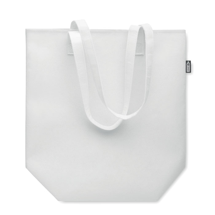 RPET felt event/shopping bag Bianco item picture back