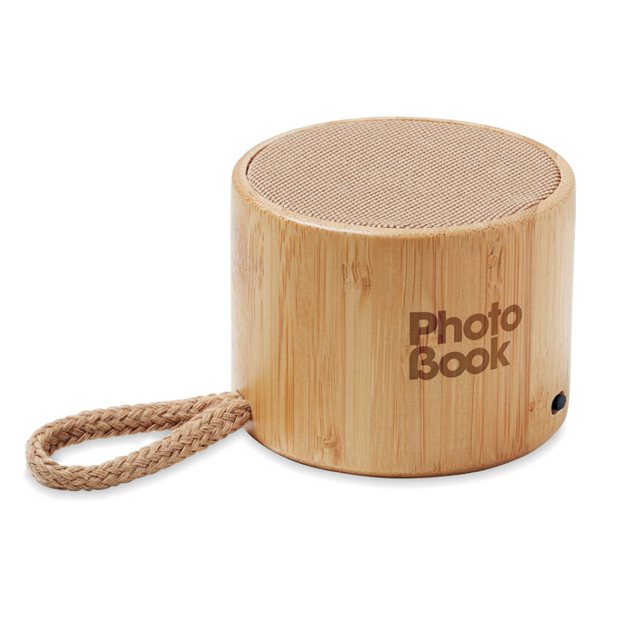 Speaker wireless rotondo wood item picture printed