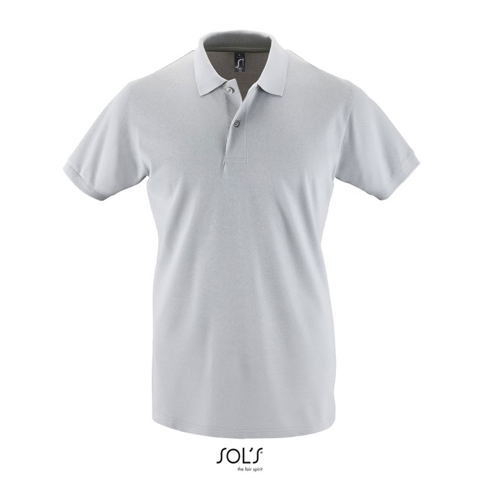 PERFECT MEN POLO 180g pure grey item picture front