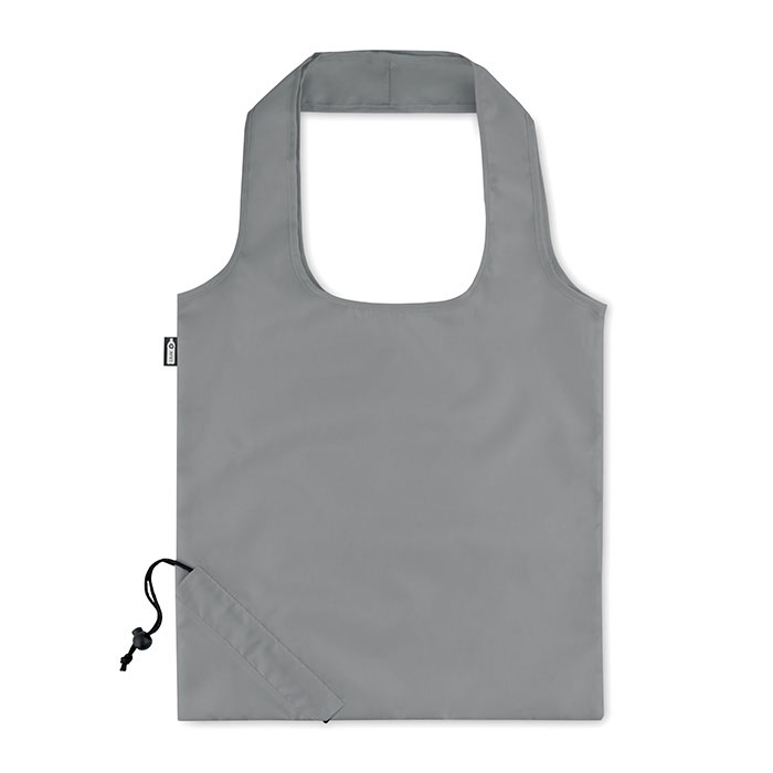 Foldable RPET shopping bag Grigio Pietra item picture side