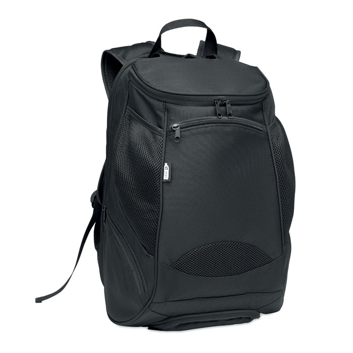 600D RPET sports rucksack Nero item picture front