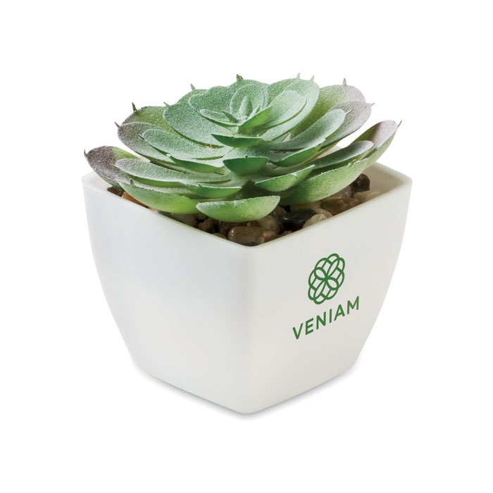 Mini pianta artificiale Bianco item picture printed