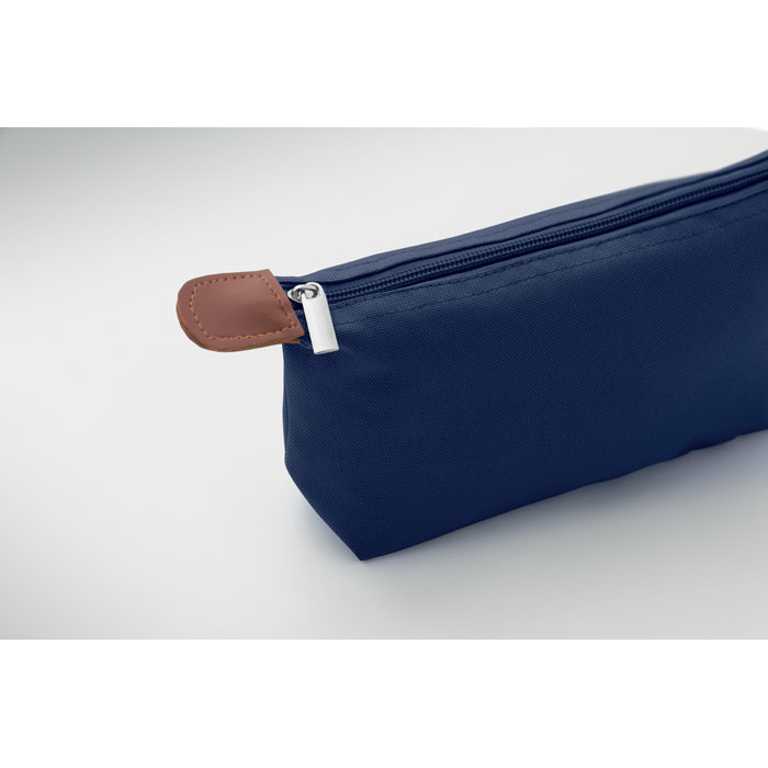 Cosmetic bag in 600D RPET Blu item detail picture