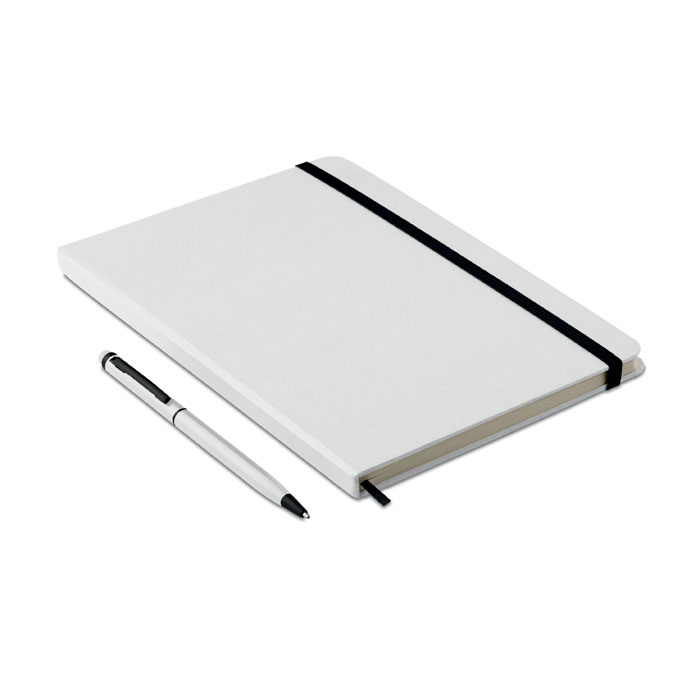 A5 notebook w/stylus 72 lined Bianco item picture back