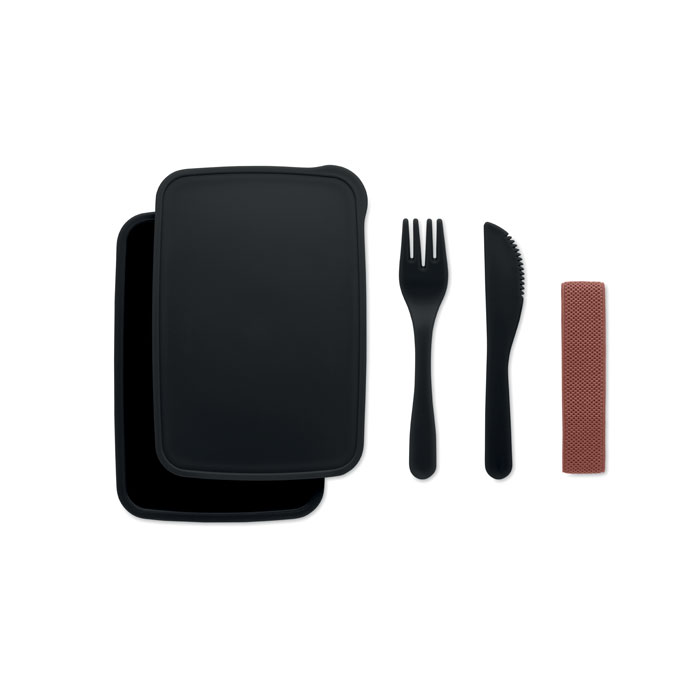 Lunch box with cutlery Nero item picture top