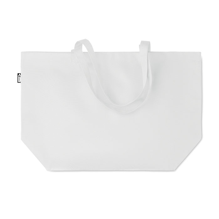 600D RPET large shopping bag Bianco item picture top