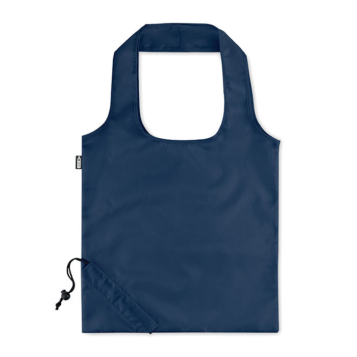 Foldable RPET shopping bag Francese Navy item picture side