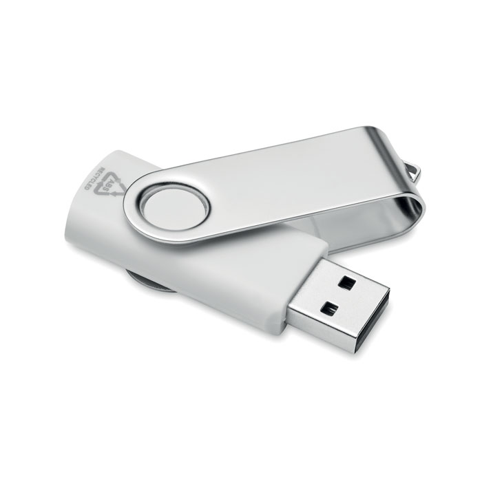 USB 16G in ABS riciclato       MO2080-06 Bianco item picture back