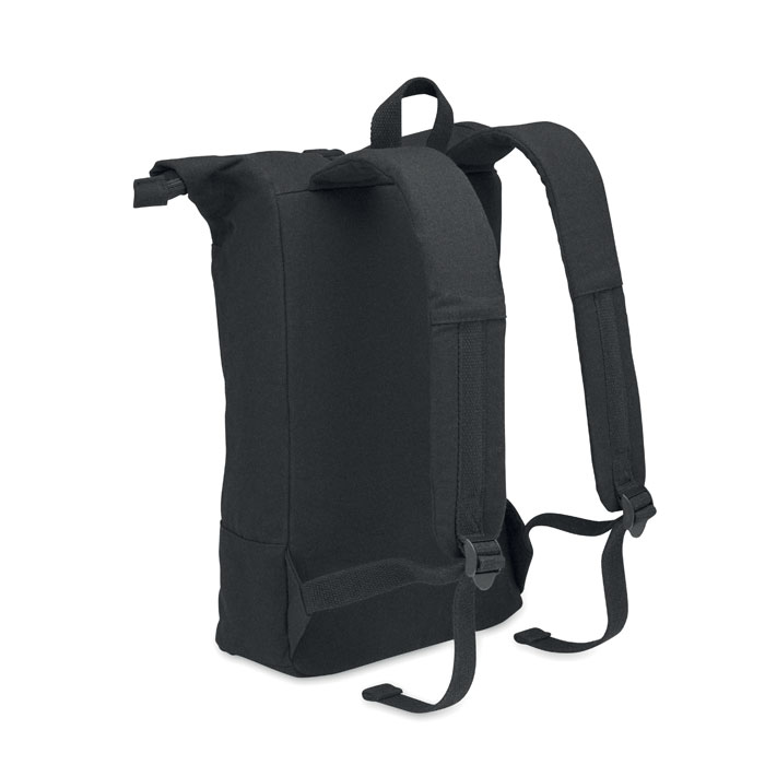 Rolltop 15'' laptop backpack Nero item picture open