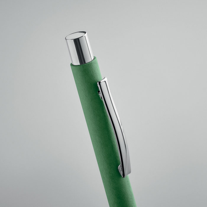 Recycled paper push ball pen Verde item detail picture