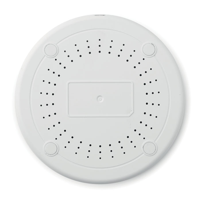 Caricatore wireless rotondo white item picture back