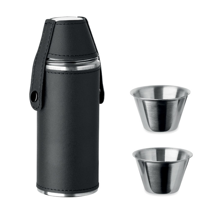 Fiaschetta con bicchierini Nero item picture front