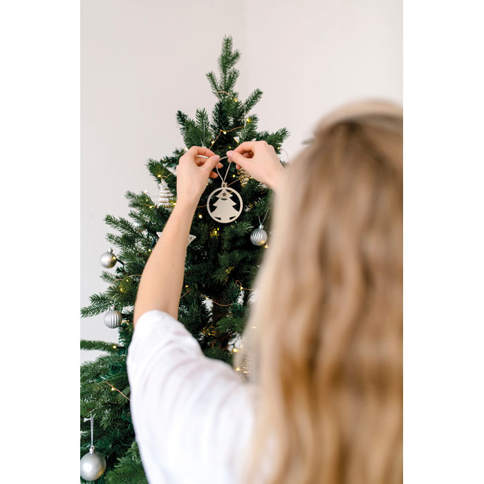 Wooden tree shape hanger Legno item ambiant picture