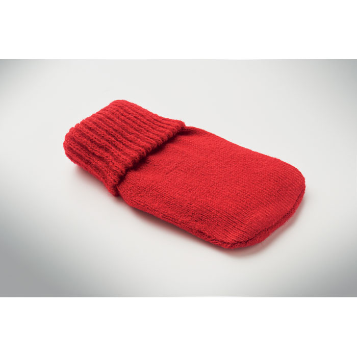 Hand warmer knitted polyester Rosso item detail picture