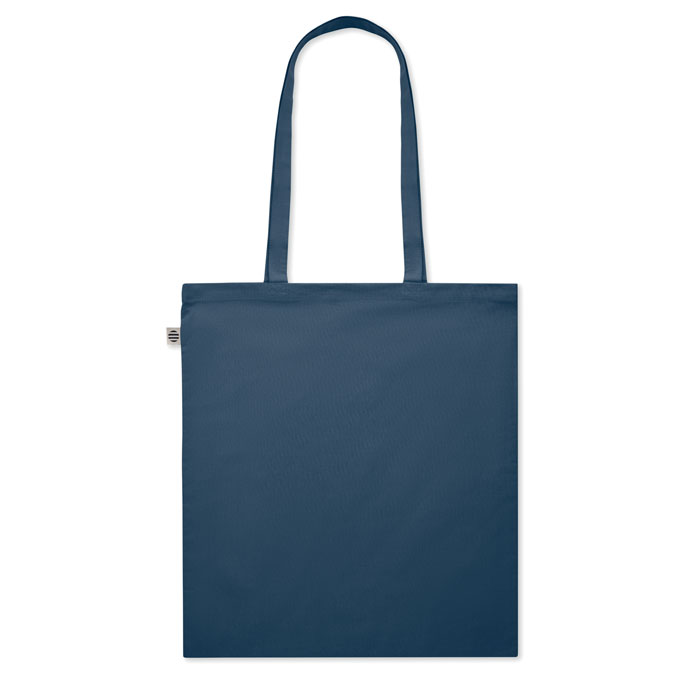 Organic Cotton shopping bag Blu item picture back