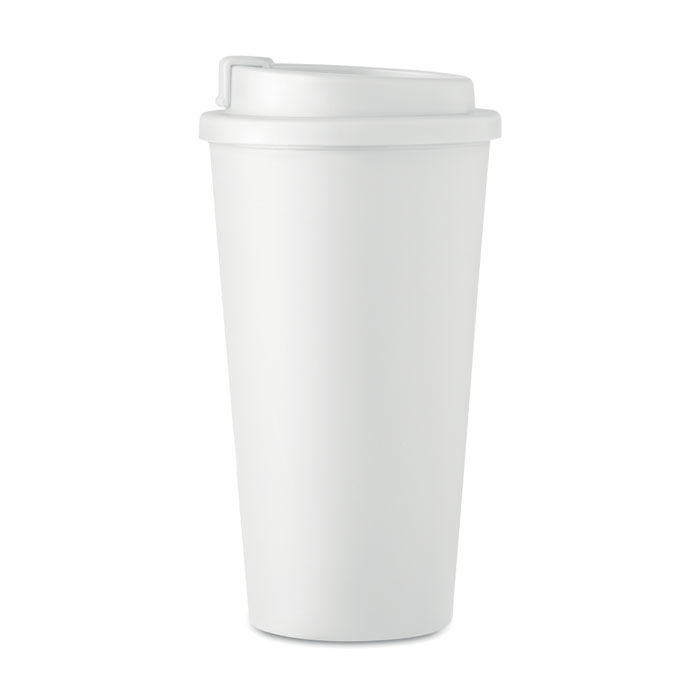 Double wall tumbler 450 ml Bianco item picture open