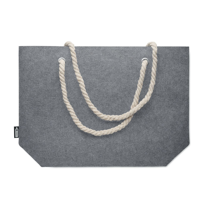 Borsa da spiaggia in feltro RPET Grigio item picture top