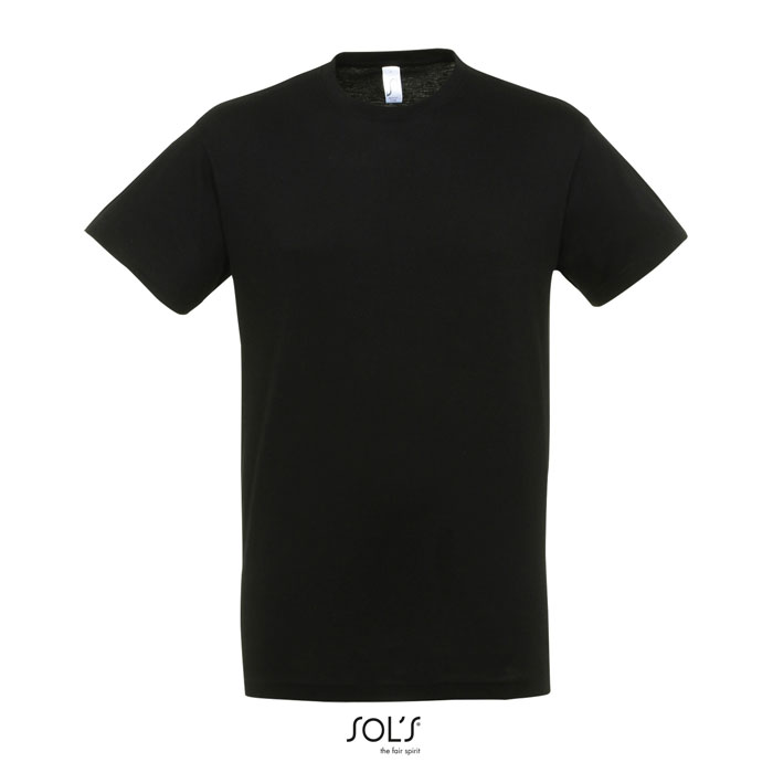 REGENT UNISEX T-SHIRT 150g deep black item picture front