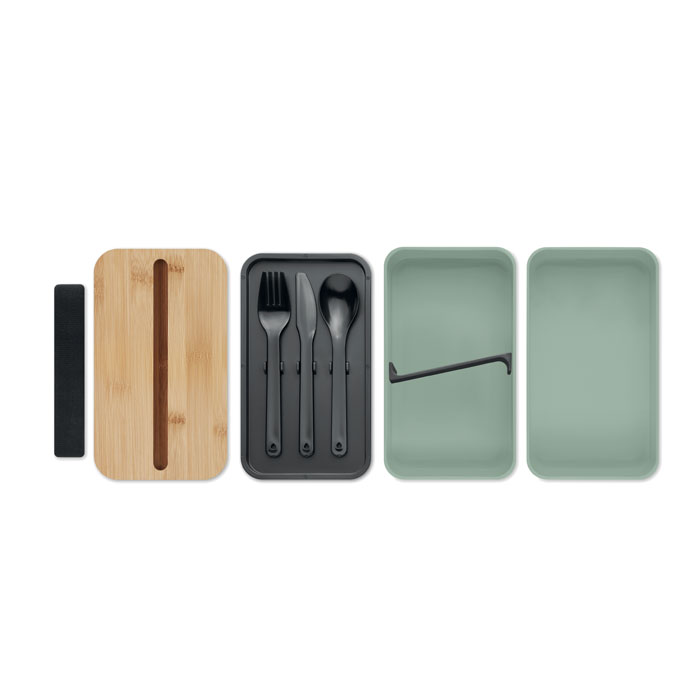 PP lunch box Verde Menta item picture back