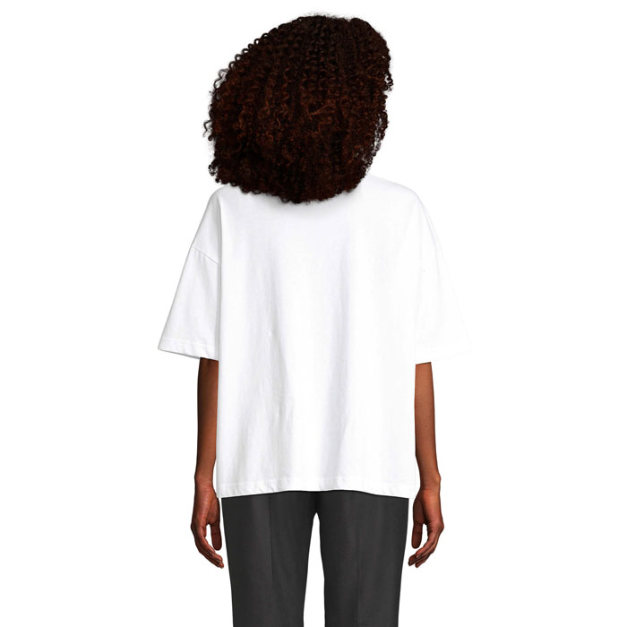 BOXY WOMEN OVERSIZE T-SHIRT Bianco item picture back