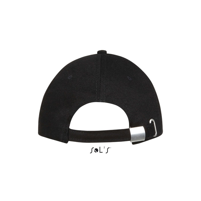 BUFFALO SIX PANEL CAP Nero/Rosso item picture back