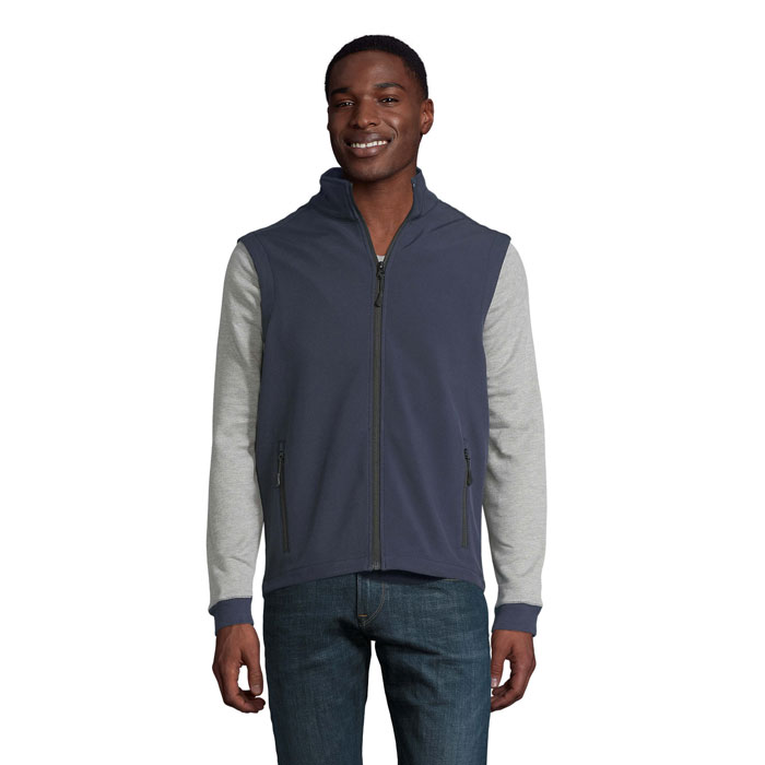 RACE BW MEN SOFTSHELL Blu Scuro Francese item picture front
