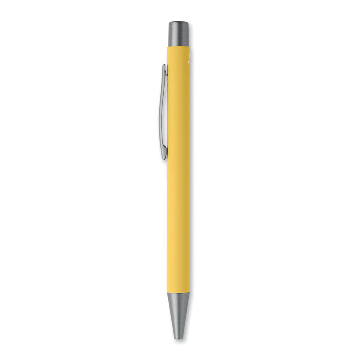 Recycled aluminium ball pen Giallo item picture back