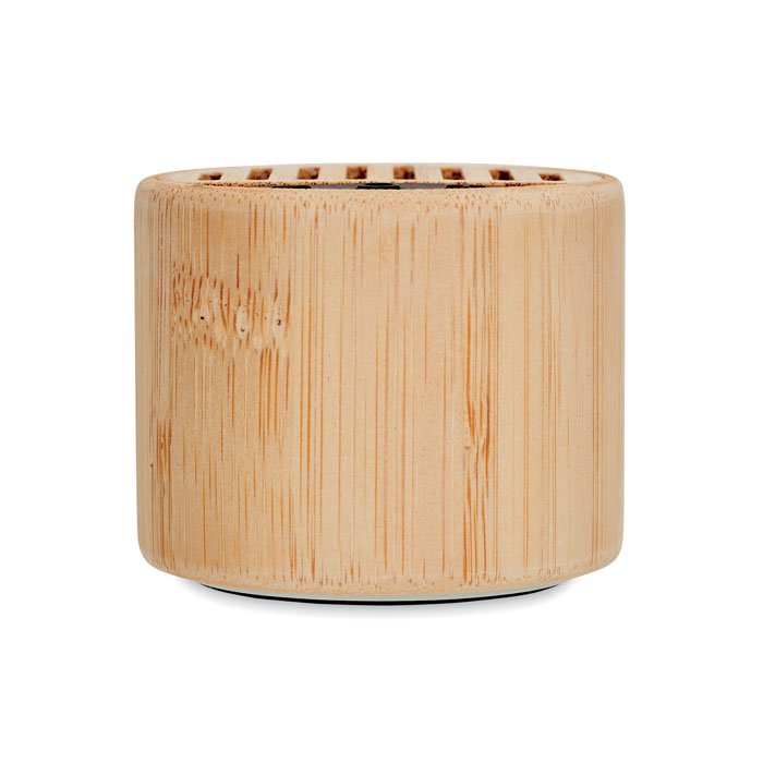 Round bamboo wireless speaker Legno item picture back