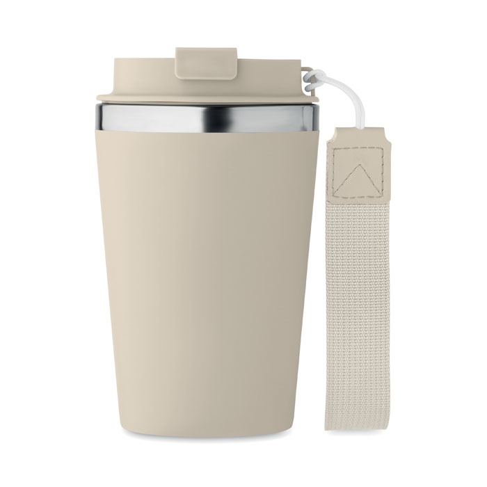 Double wall tumbler 350 ml Beige item picture top