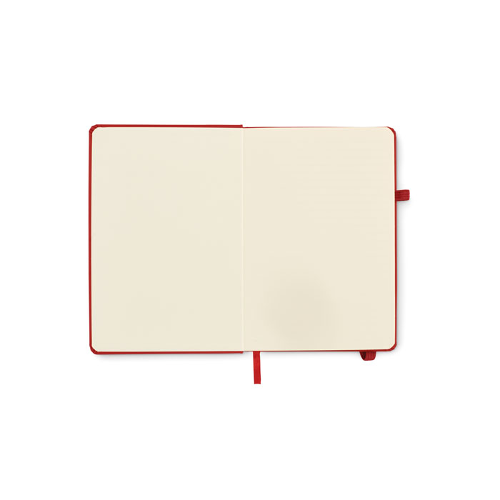 Notebook A5 in PU riciclato red item picture back