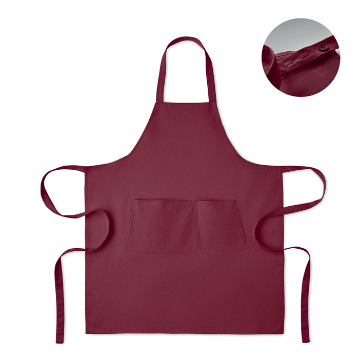 Organic cotton apron 240 gr/m² Borgogna item picture front