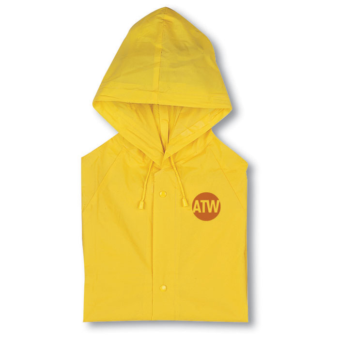 PVC raincoat with hood Giallo item picture printed