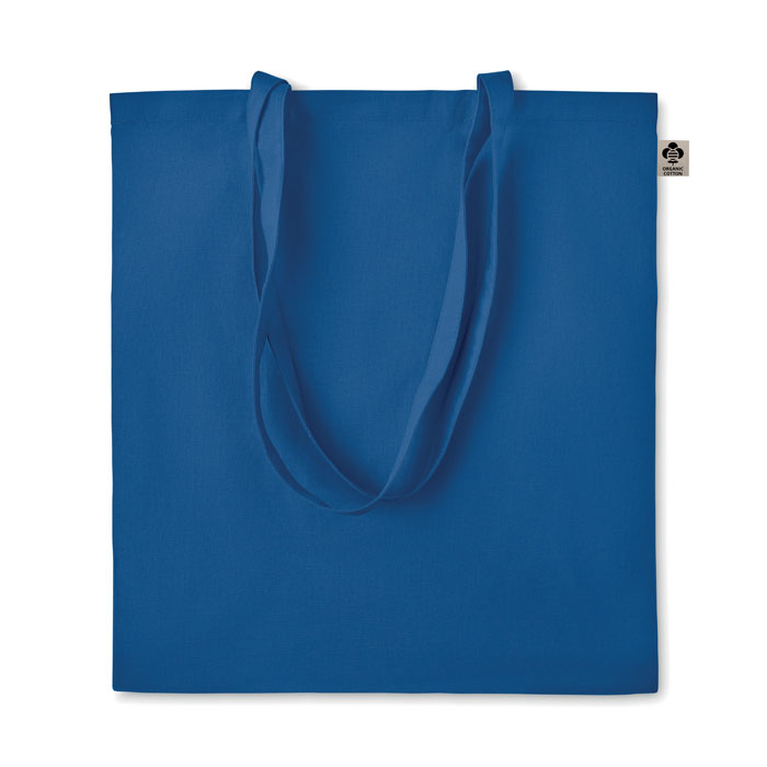 Shopper in cotone organico Blu Royal item picture front