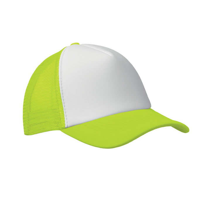 Cappello camionista Bianco/Giallo Neon item picture front