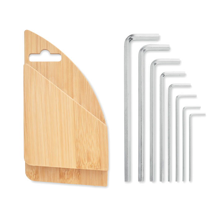 Set di chiavi esagonali in bamb wood item picture open