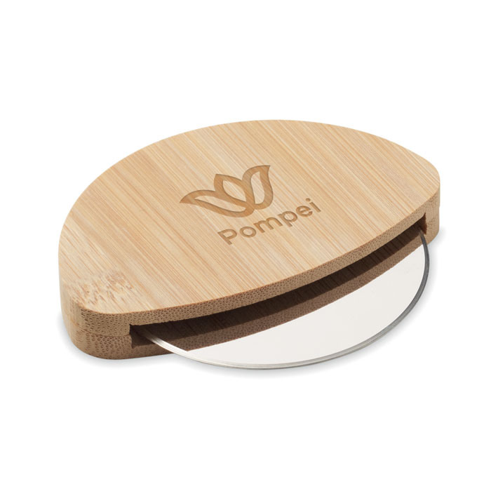 Tagliapizza rotondo in bambù Legno item picture printed