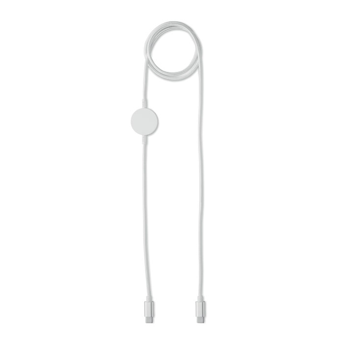 60W cable & watch charger Bianco item picture front
