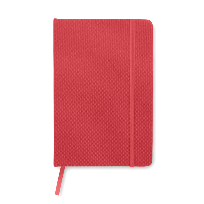 Notebook A5 in 600D RPET Rosso item picture top