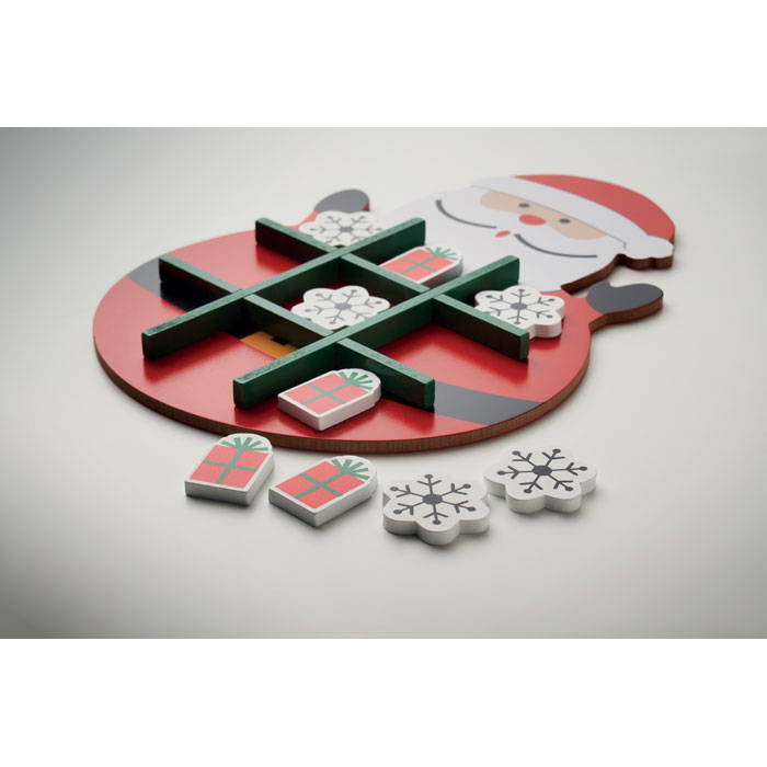 Christmas wooden tic tac toe Rosso item detail picture