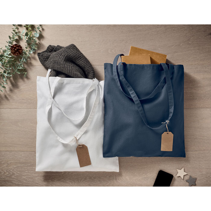 Organic cotton shopping bag EU Francese Navy item ambiant picture