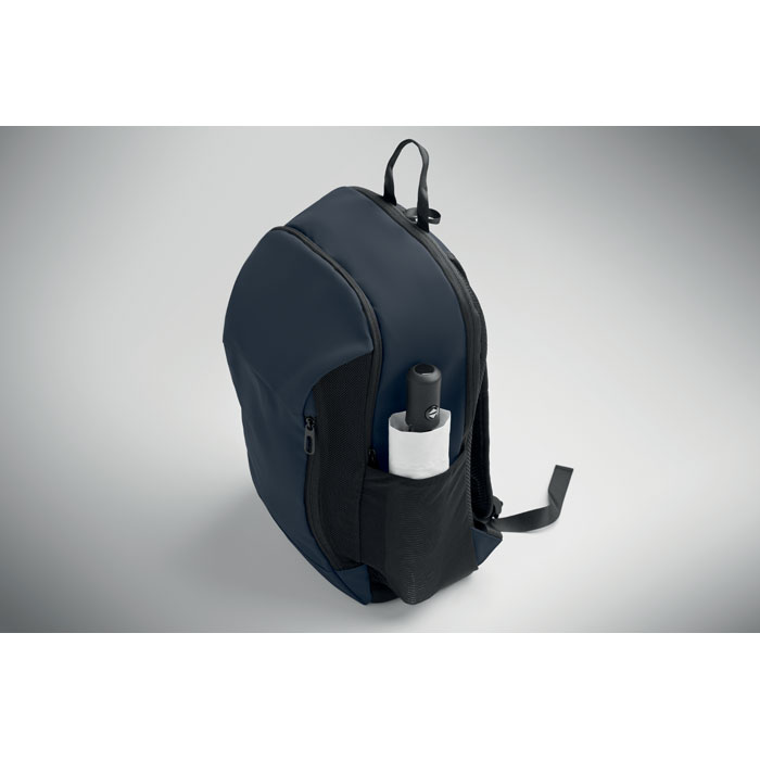 15" soft PU laptop backpack Francese Navy item picture 7