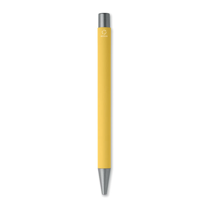Recycled aluminium ball pen Giallo item picture top