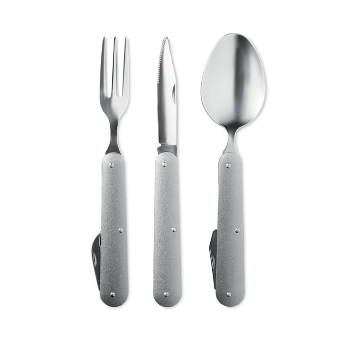 3-piece camping utensils set Argento Opaco item picture front